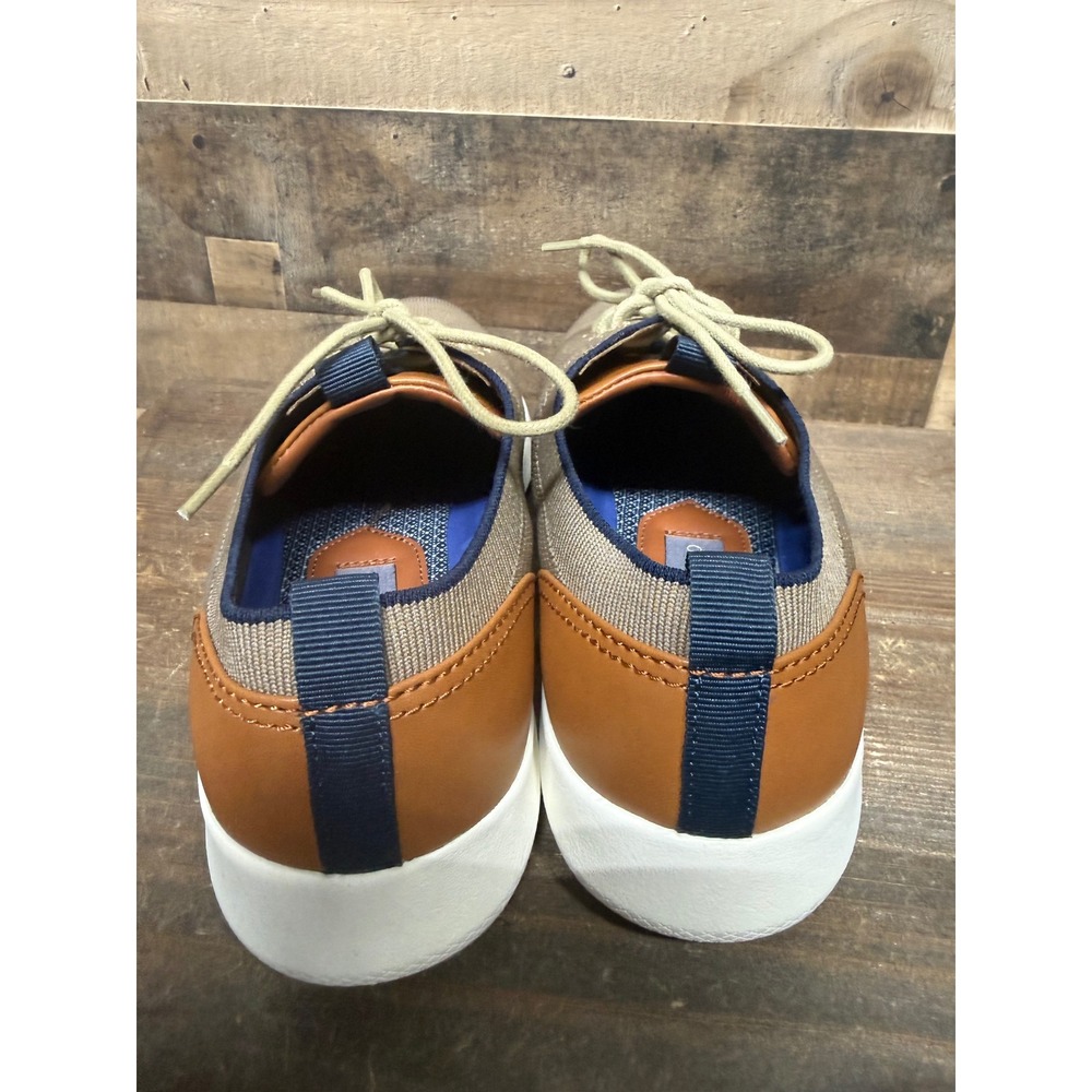 Vince Camuto Edelgard Tan Knit Lace Up Sneakers Mens 8M VV-EDELGARD - Picture 2 of 8
